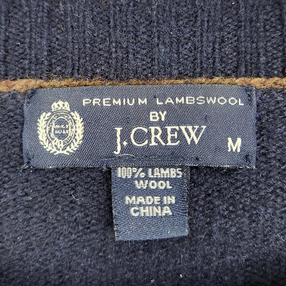 J. Crew Wool Navy Crewneck Sweater